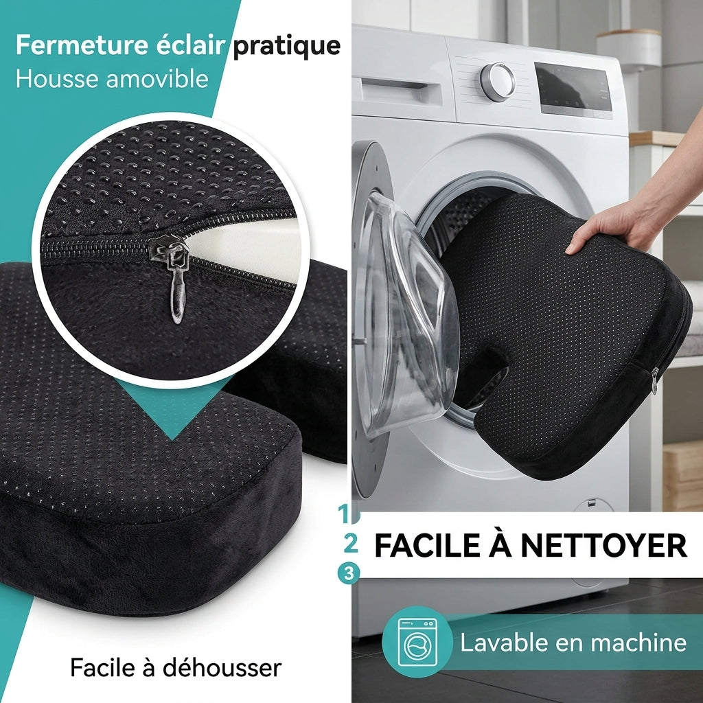 Coussin Coccyx Ergonomique Voiture – Mémoire de Forme