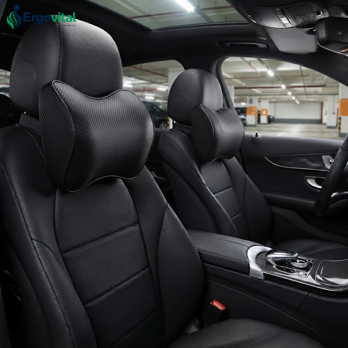 Appui-Tête Ergonomique Voiture – Confort Cervical Mémoire de Forme