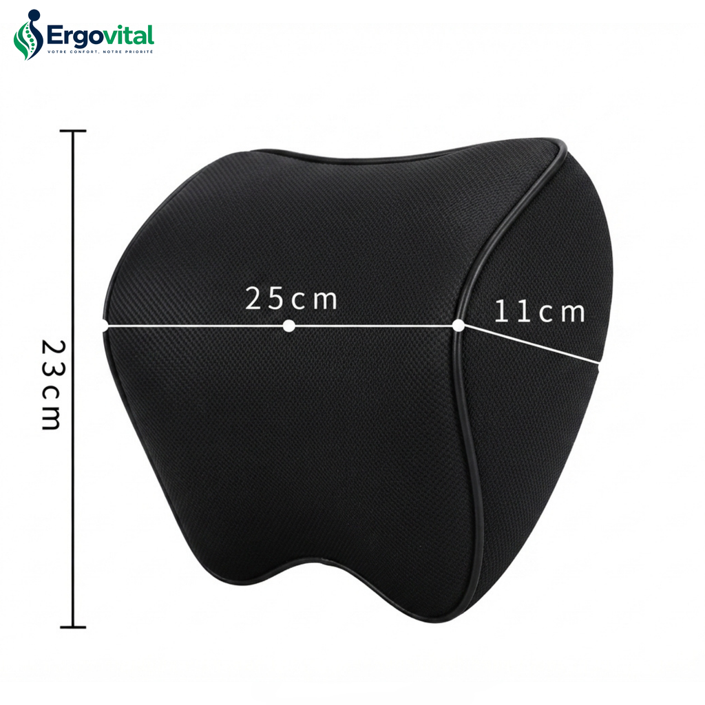 Appui-Tête Ergonomique Voiture – Confort Cervical Mémoire de Forme